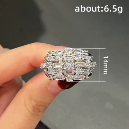 Stylish blue cubic zirconia ring—perfect for daily wear and the office