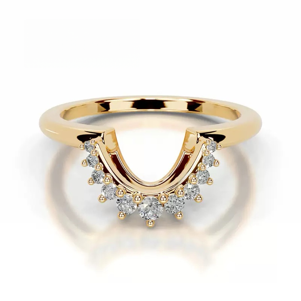 Fashionable Luxury Stacked Ring Set，S925 Sterling Silver with 18K Gold Plating and Moissanite Gemstone Rings