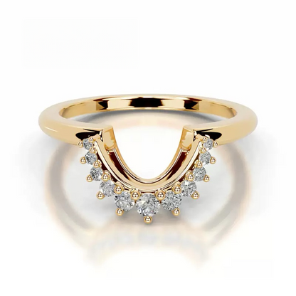 Fashionable Luxury Stacked Ring Set，S925 Sterling Silver with 18K Gold Plating and Moissanite Gemstone Rings