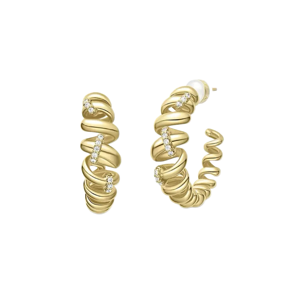 Stylish and elegant gold bracelet and ring stack for commuting—perfect for work meetings and professional outings with zircon