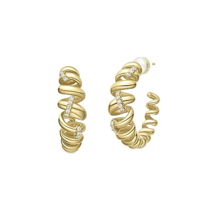 Stylish and elegant gold bracelet and ring stack for commuting—perfect for work meetings and professional outings with zircon