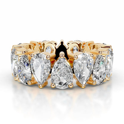 Eternity Band 18K Gold Moissanite Ring with Full Set Moissanite Rings S925 Silver Engagement Ring