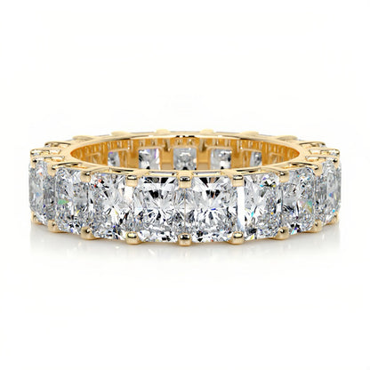 Eternity Band 18K Gold Moissanite Ring with Full Set Moissanite Rings S925 Silver Engagement Ring