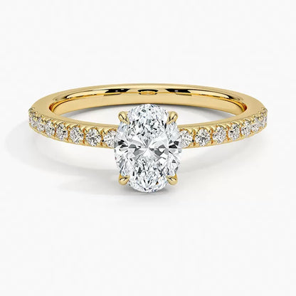 Moissanite Wedding Rings in Simple Styles, made of S925 Sterling Silver Plated with 18k Gold, Round, Heart, Oval, Emerald-cut, Marquise shapes