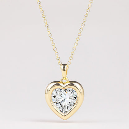 4-Carat Moissanite Necklace Gift for Girls S925 Silver Choker Pendant
